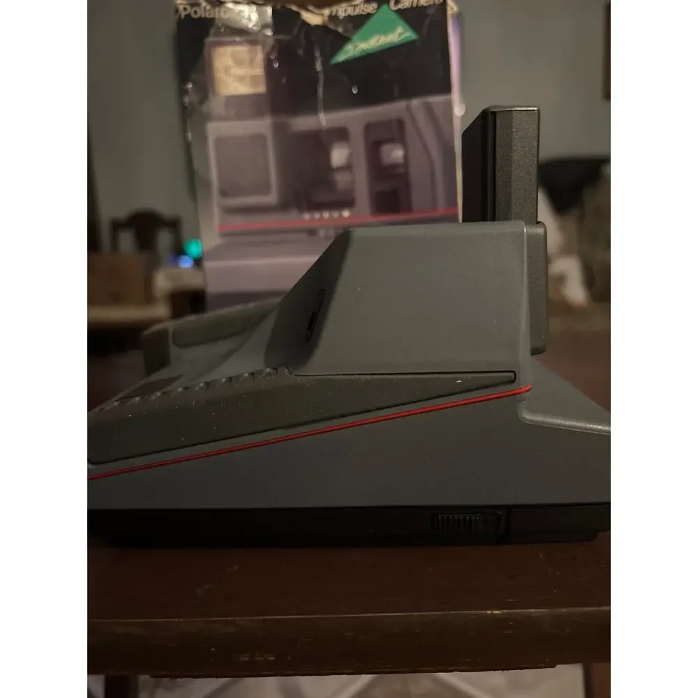 Polaroid IMPULSE Instant Camera W/ Original Box, Lustre Gray, 1988, NIB